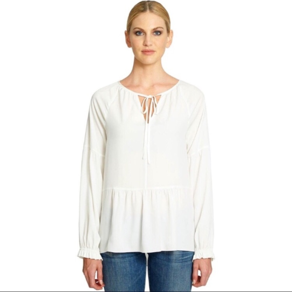 💋2/$25💋 NWT 1. State Ivory Peplum Blouse